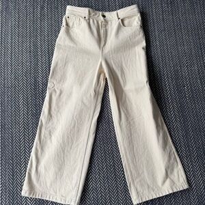 Sezane Ecru LE CROP Jeans